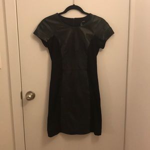 Leather paneled black Aqua dress size small